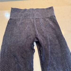 High-Waist Stretch Leggings - Black Heather